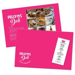 Custom Synthetic Paper Placemats - 2 Sided - Multicolor