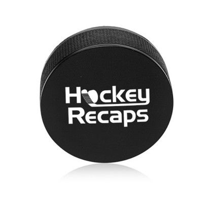 Custom Hockey Puck Stress Balls - Black Custom Hockey Puck Stress Balls - Black