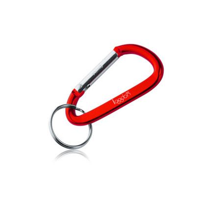 Custom Metal Carabiner Keychains - Red Custom Metal Carabiner Keychains - Red