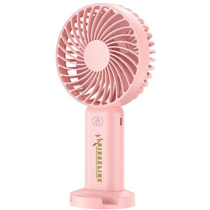 Custom 1200 mAh Portable Battery Operated Fan - Pink