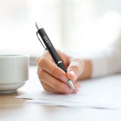 Custom The Easton Grip Pens - Black In Use 