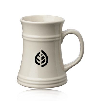 Custom 17 oz Ceramic Tankard Beer Mugs - Natural