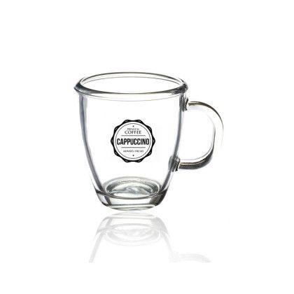 Custom 11 oz. London Glass Coffee Mugs - Clear