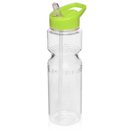 Custom 28 oz. Sports Bottles with Straw - Lime Green
