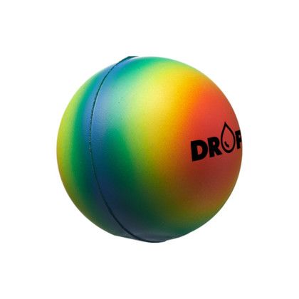 Custom Rainbow Stress Balls - Rainbow Side View