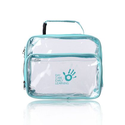 Custom Lunar Clear Lunch Bags - Teal