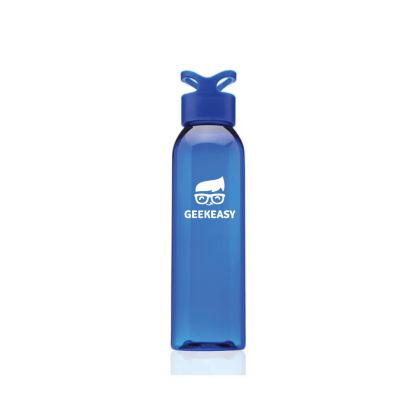 Custom 22 oz Trainer Plastic Water Bottles - Blue Custom 22 oz Trainer Plastic Water Bottles - Blue