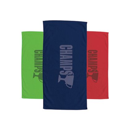 Custom 70" x 35" Beach Terry Velour Towels Dobby Hem - All Colors 