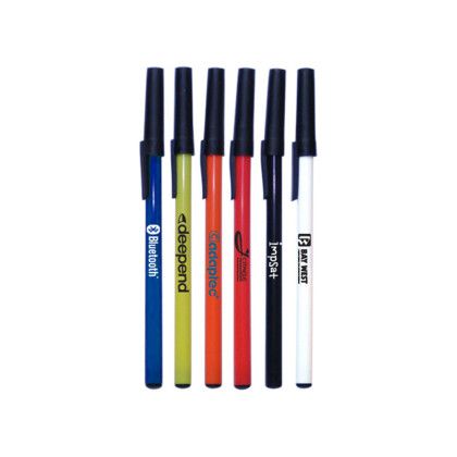 Custom Black Ink Stick Pens - All Colors 