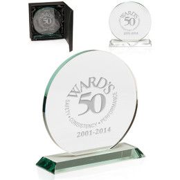 Custom Round Glass Awards - Clear Custom Round Glass Awards - Clear