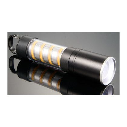 Custom Spiral Filament 150 Lumen Hanging Lantern Flashlight - Black Right Side View