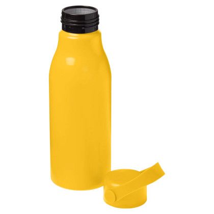 Custom CORE365 22oz Recycled Aluminum Water Bottle - Campus Gold Open Lid Custom CORE365 22oz Recycled Aluminum Water Bottle - Campus Gold Open Lid