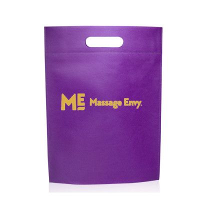 Custom Non-Woven Exhibition Tote Bags - Purple