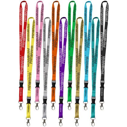 Custom 0.75" Dye Sublimation Lanyards with Buckle Release - All Colors 