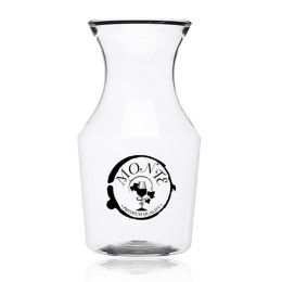 Custom Reserv 12 oz.Plastic Disposable Wine Carafe With Lid - Clear