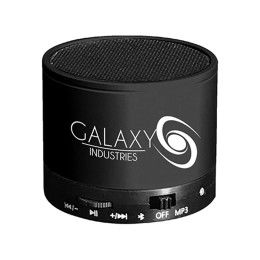 Custom Circular Pocket Bluetooth Steel Speaker - Black