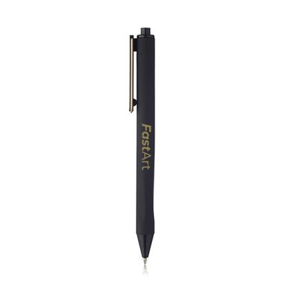 Custom Matte Soft Rubber Coated Ballpoint Pens - Black Custom Matte Soft Rubber Coated Ballpoint Pens - Black