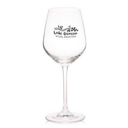 Custom 13 oz. Lead Free Crystal Customized Wine Glasses - Clear