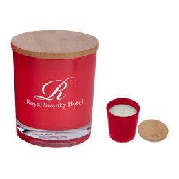 Red Bamboo Promotional Soy Candle Red Bamboo Promotional Soy Candle