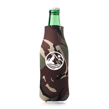 Custom Zipper Beer Bottle Insulators - Camo 1