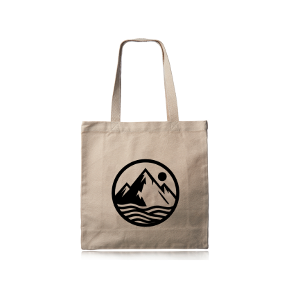 Custom Lana Natural Canvas Tote Bags - Natural Custom Lana Natural Canvas Tote Bags - Natural