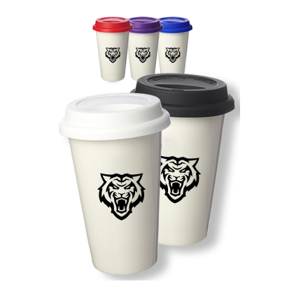 Custom 11 oz. Double Wall Ceramic Custom Tumblers - All Colors 