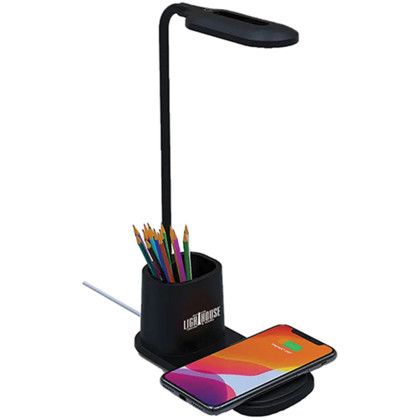 Custom Multi functional Lamp and Wireless Charger - Black