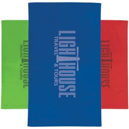Custom 24" x 42" Terry Velour Dobby Hem Fitness Towel - All colors