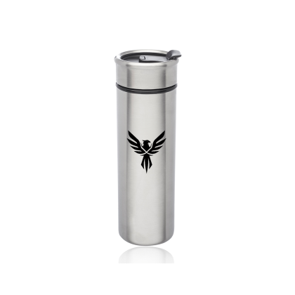 Custom 14 oz. Fritz Stainless Steel Travel Mugs - Silver Custom 14 oz. Fritz Stainless Steel Travel Mugs - Silver