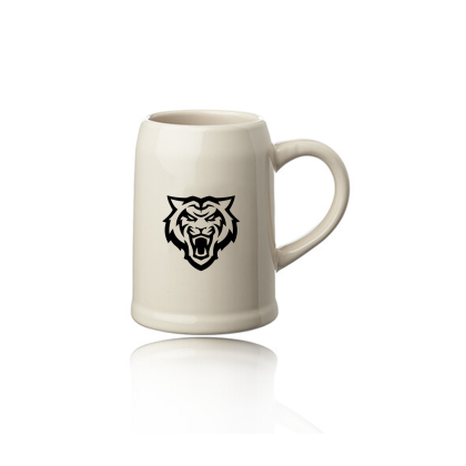 Custom 10 oz Bullet Ceramic Beer Steins - Natural beige Custom 10 oz Bullet Ceramic Beer Steins - Natural beige