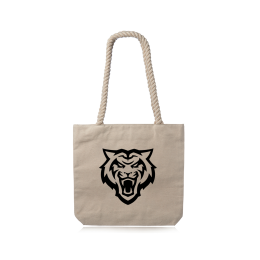 Custom Pristine Cove Canvas Tote with Rope Handles - Natural