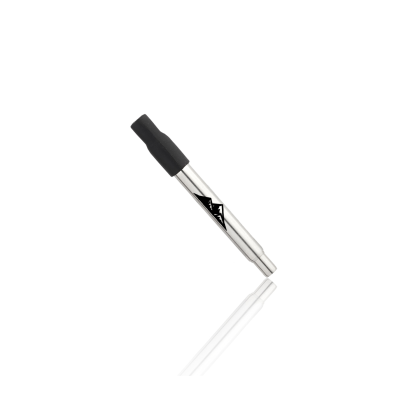 Custom Retractable Straw with Case and Brush - Silver Collapsed Custom Retractable Straw with Case and Brush - Silver Collapsed