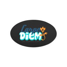 Custom 3" x 2" Plastic Name Badge - Black