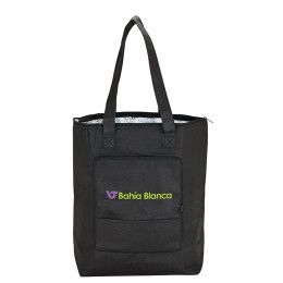 Custom Barbuda Folding Cooler Tote - Black