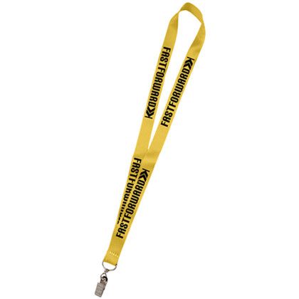 Custom 0.75" USA Made Dye Sublimation Lanyards - Gold