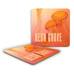 Custom CoasterStone Paper Cork-Back Coaster - Bulk