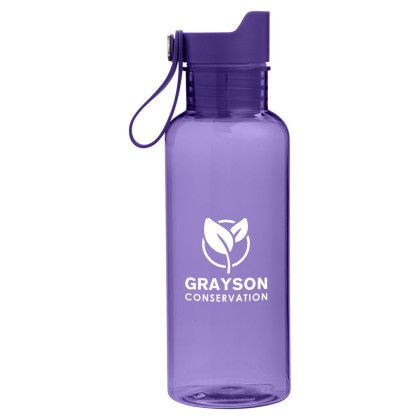Custom Threadfast Epic 20oz Click Recycled PET Water Bottle - Purple