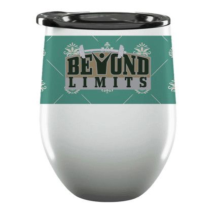 Custom 12 oz Stemless Wine Tumbler - White