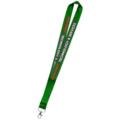 Custom 36" Dye Sublimation Micro Weaved Polyester Lanyards - Green Custom 36" Dye Sublimation Micro Weaved Polyester Lanyards - Green