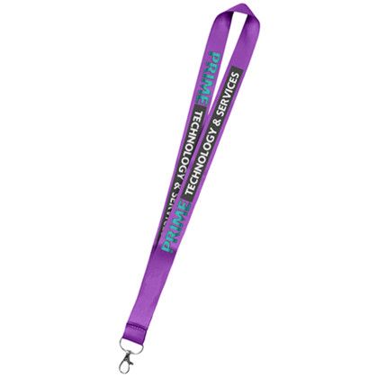 Custom 36" Dye Sublimation Micro Weaved Polyester Lanyards - Purple Custom 36" Dye Sublimation Micro Weaved Polyester Lanyards - Purple