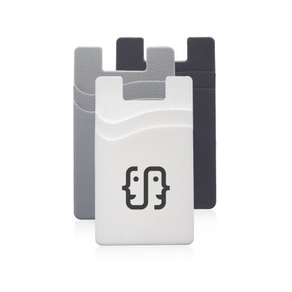 Custom Montego Dual Pocket Silicone Phone Wallets - All Colors 