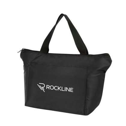 Custom Courtyard Cooler Lunch Bag - Black 