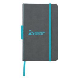 Custom Pemberly Notebook - Grey With Light Blue 