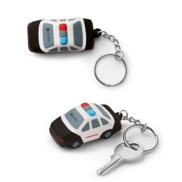 Custom Police Car Shape Stress Ball Keychain 