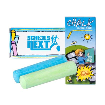 Custom 2 Pack Jumbo Chalk - Blue 