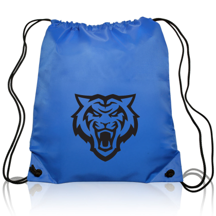 Custom Classic Polyester Drawstring Bags - Royal Blue 