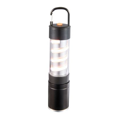 Custom Spiral Filament 150 Lumen Hanging Lantern Flashlight - Black In Use