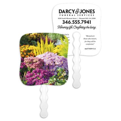 Custom Bountiful Garden - Pictorial Fan 