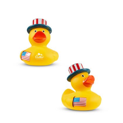 Custom USA Patriotic Rubber Duck - All Sides Custom USA Patriotic Rubber Duck - All Sides