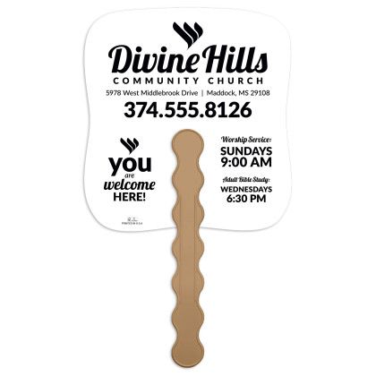 Custom Get Together - Pictorial Fan - Back View 